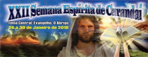 Banner XXII Semana Espírita de Carandaí 2016